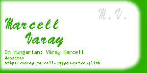 marcell varay business card